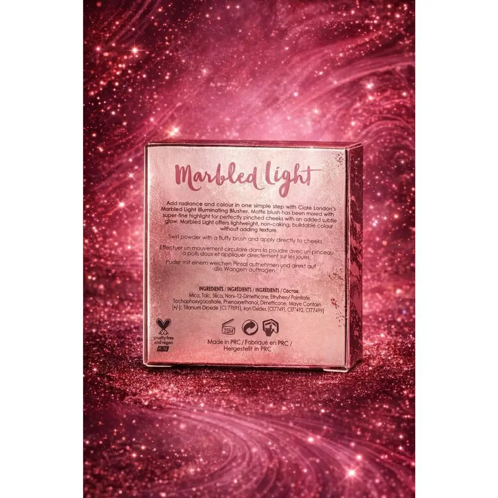 Ciaté London - Marbled Light - Illuminating Blusher - Shade: Dusk- 0.123 oz/3.5g